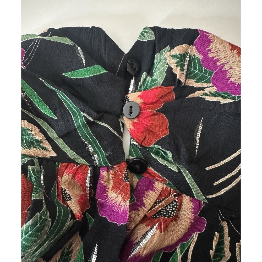 MISA Los Angeles Shania Jumpsuit Women's Medium Pockets Boho Floral Sleeveless - Picture 15 of 15